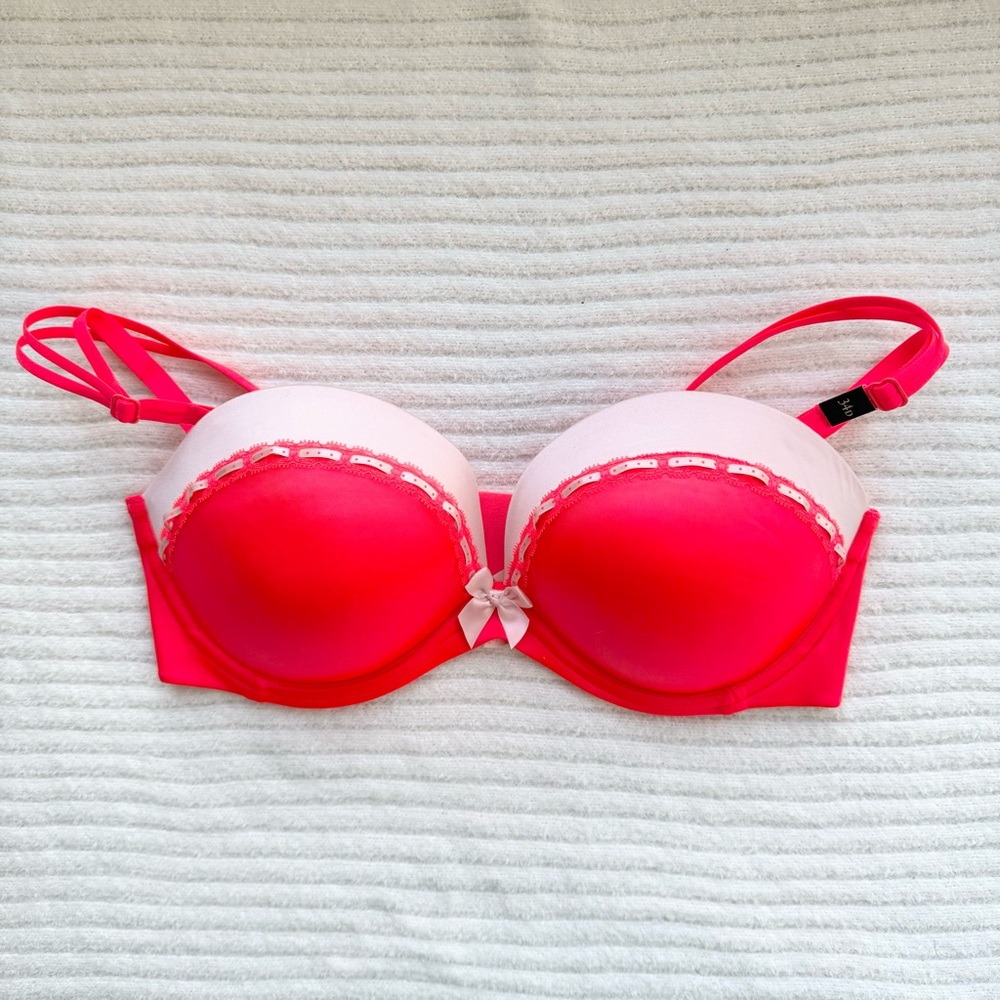 VICTORIA’S SECRET | NWT Very Sexy Push Up Bra Multi-Way Strapless Pink 34D